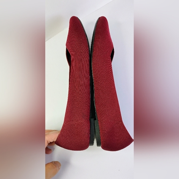 MIA Girl Slip On Flat Shoes Allie Women's Sz 7.5 Textile Burgundy Ballet - Picture 10 of 14